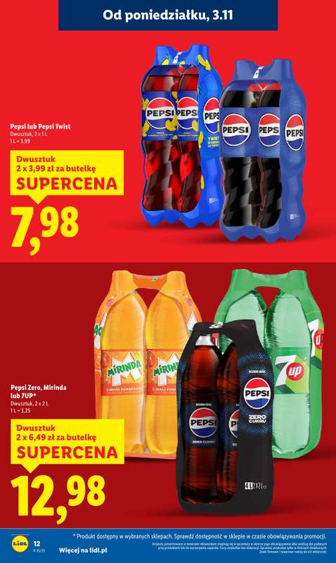 Lidl - gazetka promocyjna Oferta od poniedziałku od poniedziałku 03.11 do środy 05.11 - strona 12