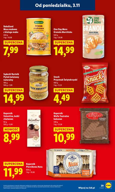Lidl - gazetka promocyjna Oferta od poniedziałku od poniedziałku 03.11 do środy 05.11 - strona 31