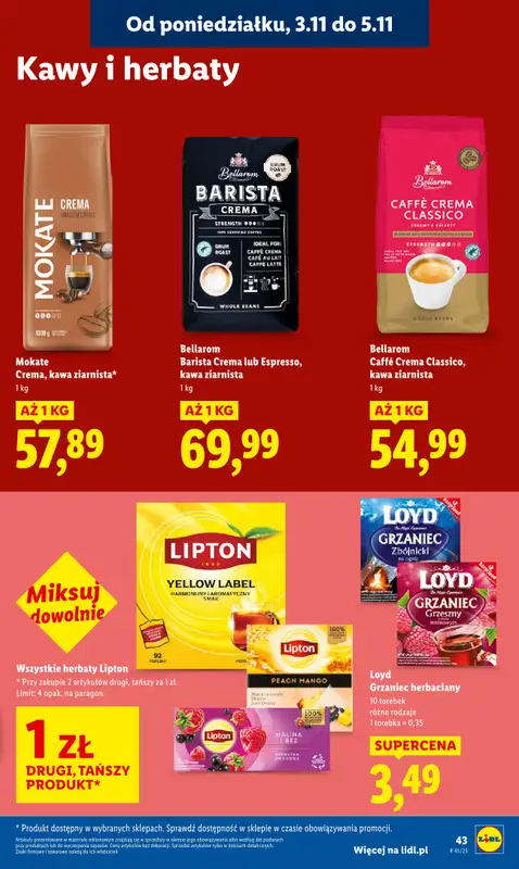Lidl - gazetka promocyjna Oferta od poniedziałku od poniedziałku 03.11 do środy 05.11 - strona 47