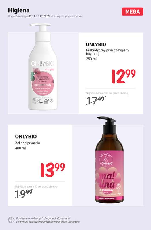 Rossmann - gazetka promocyjna MEGA promocje z nowej gazetki od środy 05.11 do poniedziałku 17.11 - strona 2