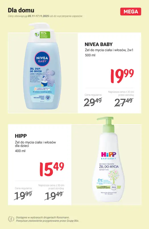 Rossmann - gazetka promocyjna MEGA promocje z nowej gazetki od środy 05.11 do poniedziałku 17.11 - strona 12