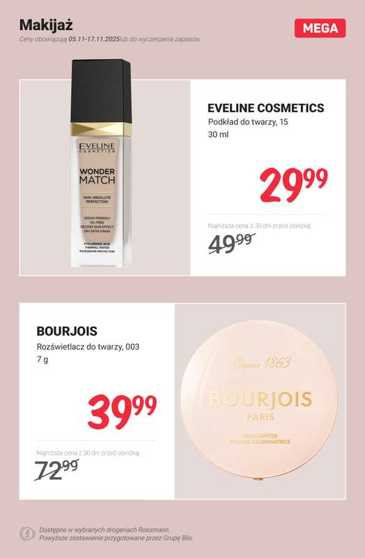 Rossmann - gazetka promocyjna MEGA promocje z nowej gazetki od środy 05.11 do poniedziałku 17.11 - strona 9