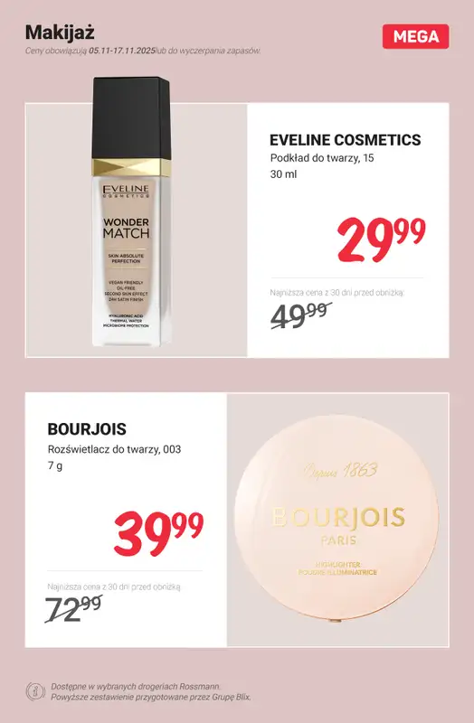 Rossmann - gazetka promocyjna MEGA promocje z nowej gazetki od środy 05.11 do poniedziałku 17.11 - strona 9