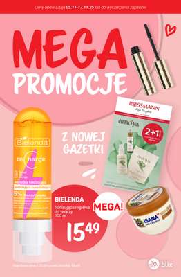 Rossmann - gazetka promocyjna MEGA promocje z nowej gazetki od środy 05.11 do poniedziałku 17.11
