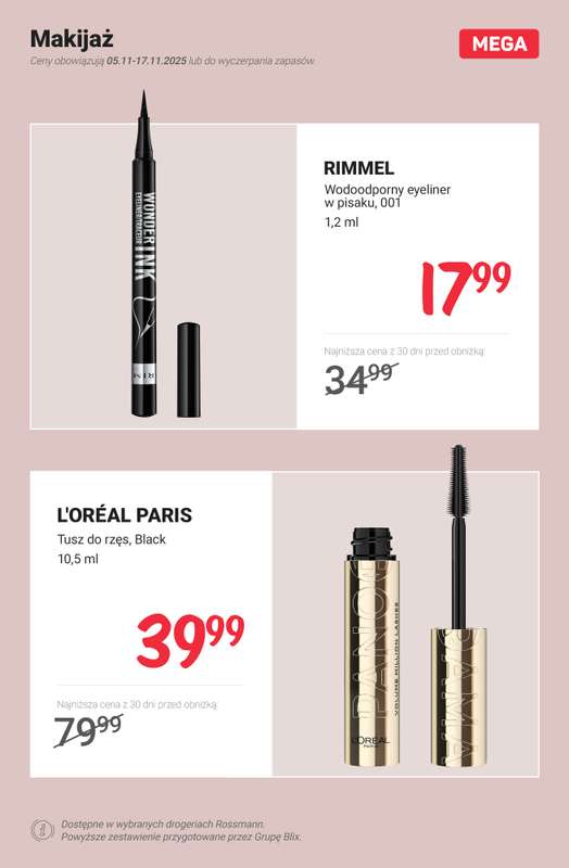 Rossmann - gazetka promocyjna MEGA promocje z nowej gazetki od środy 05.11 do poniedziałku 17.11 - strona 10