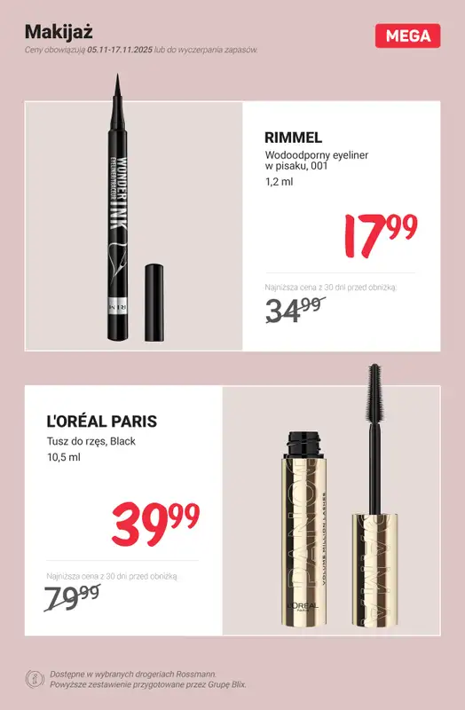 Rossmann - gazetka promocyjna MEGA promocje z nowej gazetki od środy 05.11 do poniedziałku 17.11 - strona 10
