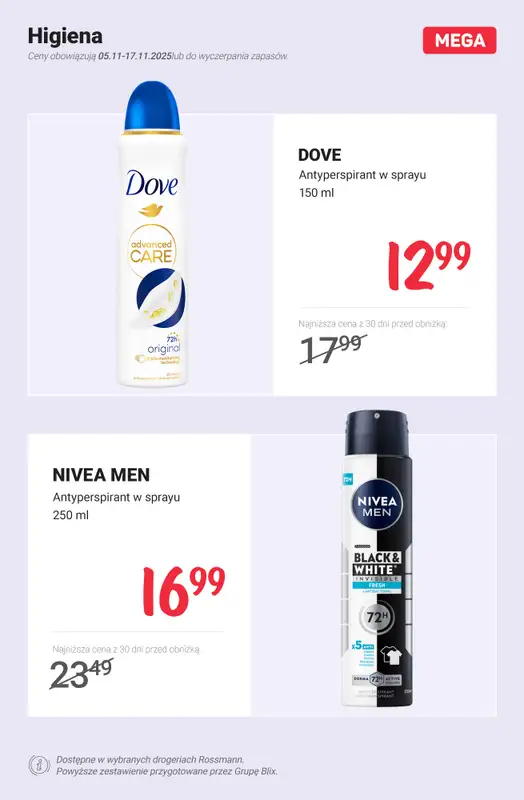 Rossmann - gazetka promocyjna MEGA promocje z nowej gazetki od środy 05.11 do poniedziałku 17.11 - strona 4