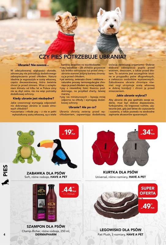 Aquael zoo - gazetka promocyjna Gazetka od poniedziałku 03.11 do niedzieli 30.11 - strona 4