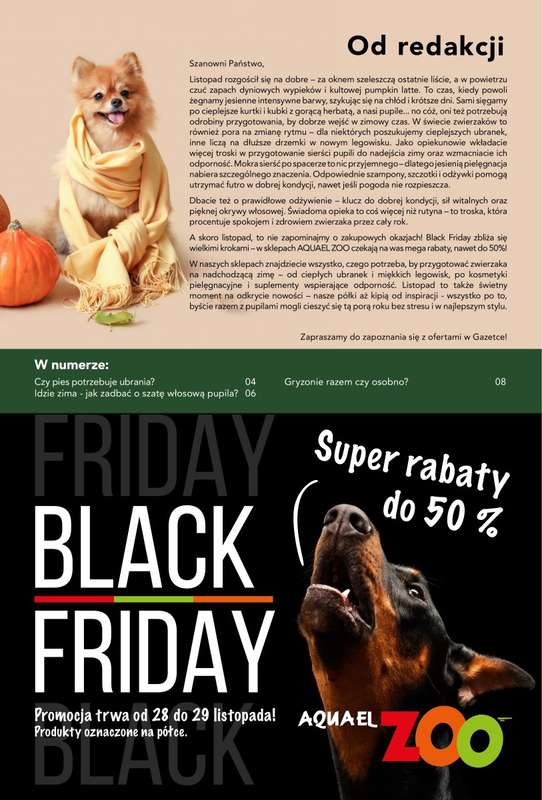 Aquael zoo - gazetka promocyjna Gazetka od poniedziałku 03.11 do niedzieli 30.11 - strona 3