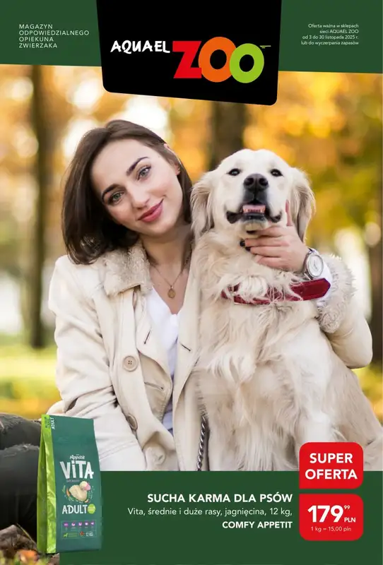 Aquael zoo - gazetka promocyjna Gazetka od poniedziałku 03.11 do niedzieli 30.11