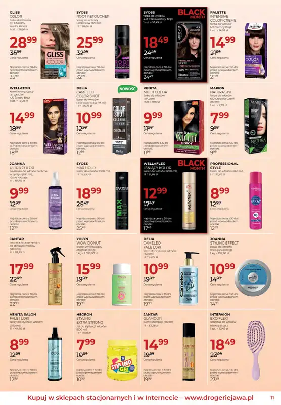 Drogerie Jawa - gazetka promocyjna Gazetka od wtorku 04.11 do środy 03.12 - strona 11