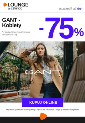 Lounge by Zalando - gazetka promocyjna Do -75% GANT - Kobiety od wtorku 04.11 do piątku 07.11