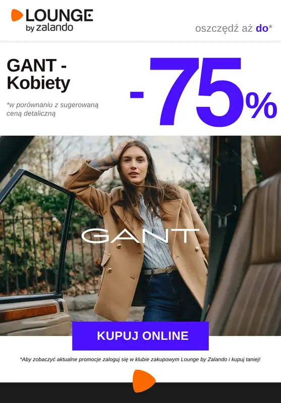 Lounge by Zalando - gazetka promocyjna Do -75% GANT - Kobiety  