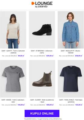 GANT - SLIM FIT - T-shirt z nadrukiem - piaskowy