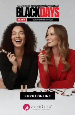 BLACK FRIDAY - gazetka promocyjna eKobieca | BLACK DAYS - odkryj skarby promocji! od środy 05.11 do niedzieli 09.11