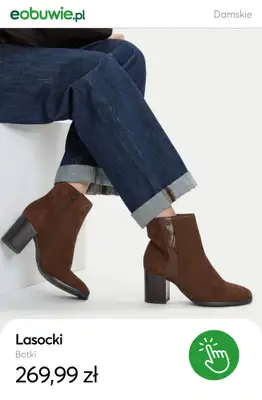 eobuwie.pl - gazetka promocyjna Zamszowe botki dla niej – styl na chłodne dni od wtorku 04.11  - strona 11