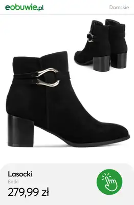 eobuwie.pl - gazetka promocyjna Zamszowe botki dla niej – styl na chłodne dni od wtorku 04.11  - strona 6