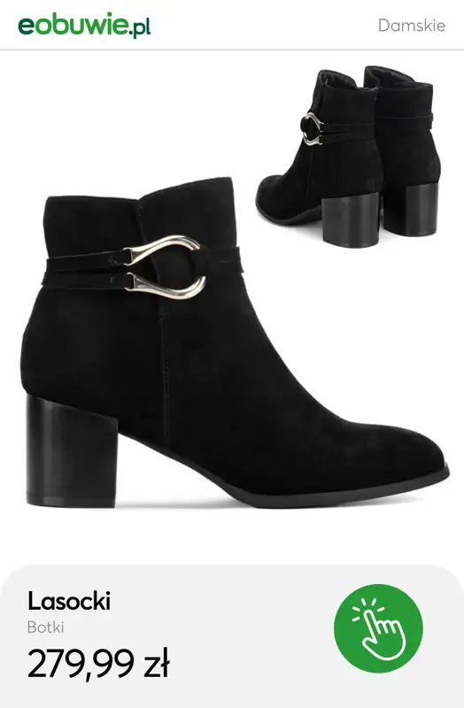 eobuwie.pl - gazetka promocyjna Zamszowe botki dla niej – styl na chłodne dni od wtorku 04.11  - strona 6