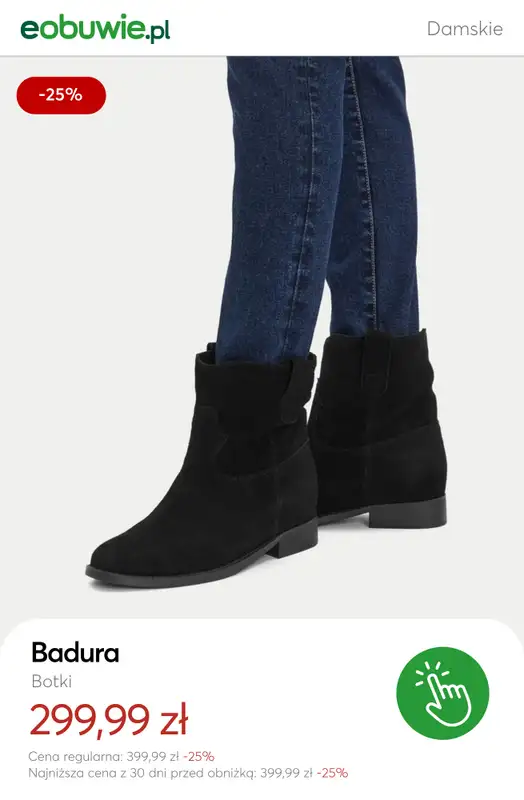 eobuwie.pl - gazetka promocyjna Zamszowe botki dla niej – styl na chłodne dni od wtorku 04.11  - strona 5