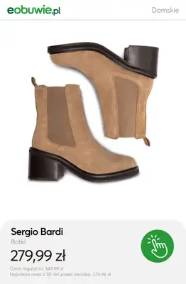 eobuwie.pl - gazetka promocyjna Zamszowe botki dla niej – styl na chłodne dni od wtorku 04.11  - strona 4