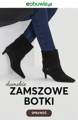 eobuwie.pl - gazetka promocyjna Zamszowe botki dla niej – styl na chłodne dni od wtorku 04.11 