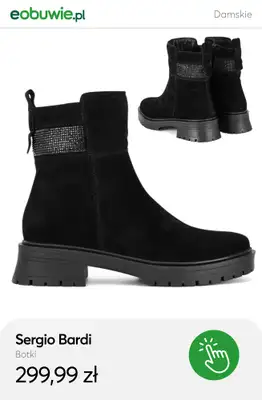 eobuwie.pl - gazetka promocyjna Zamszowe botki dla niej – styl na chłodne dni od wtorku 04.11  - strona 8