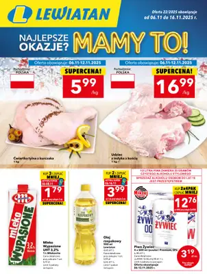 LEWIATAN - gazetka promocyjna Mamy TO w Lewiatanie – woj. świętokrzyskie od czwartku 06.11 do środy 12.11