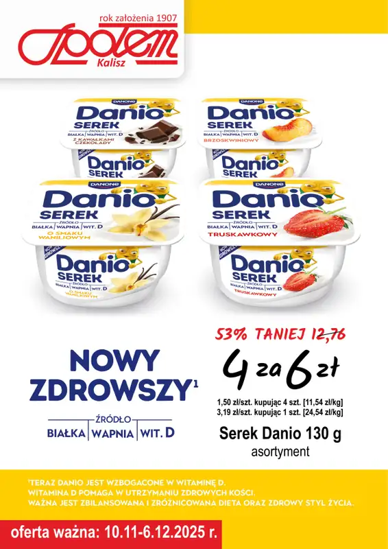 Społem - Blisko i Korzystnie - gazetka promocyjna Plakat promocyjny PSS Kalisz od poniedziałku 10.11 do soboty 06.12