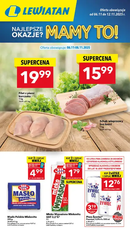 LEWIATAN - gazetka promocyjna Mamy TO w Lewiatanie - Olsztyn od czwartku 06.11 do środy 12.11