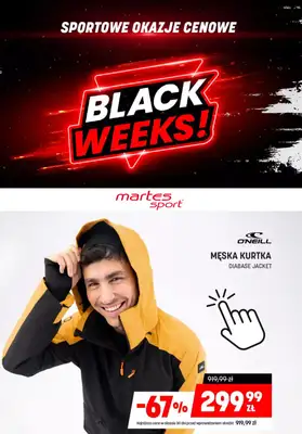 BLACK FRIDAY - gazetka promocyjna Martes Sport | Black Weeks od środy 05.11 