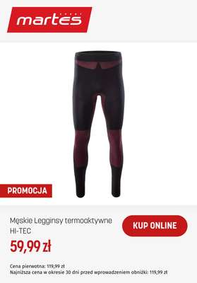 Męskie Legginsy termoaktywne