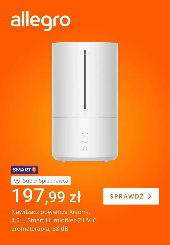 Allegro - gazetka promocyjna Zadbaj o czystość powietrza w domu od wtorku 04.11 do poniedziałku 10.11