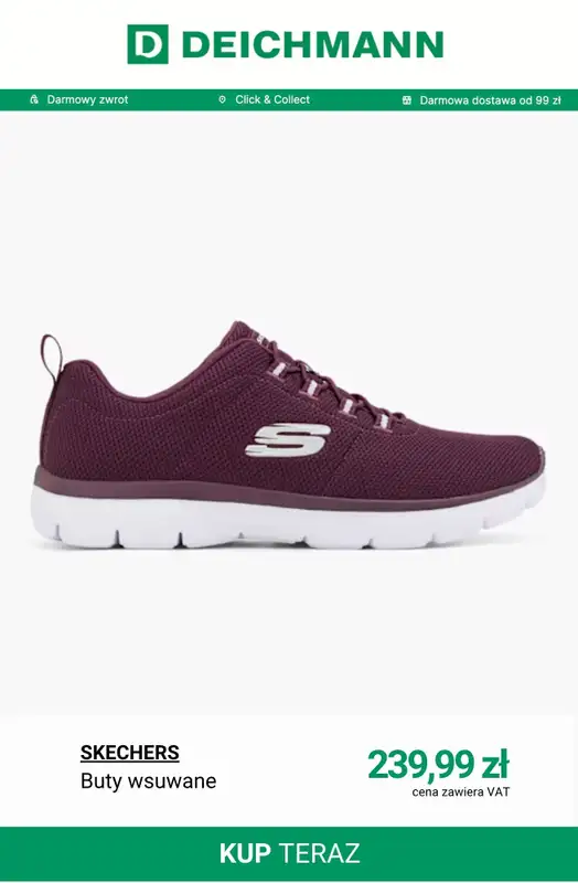 Deichmann - gazetka promocyjna Buty damskie Skechers od wtorku 04.11  - strona 10