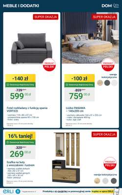 Fotel rozkładany z funkcją spania VERTICO