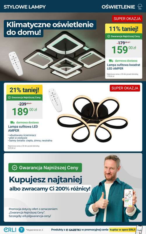 Erli - gazetka promocyjna Black Weeks - Meble do domu w supercenach! od środy 05.11 do niedzieli 09.11 - strona 7