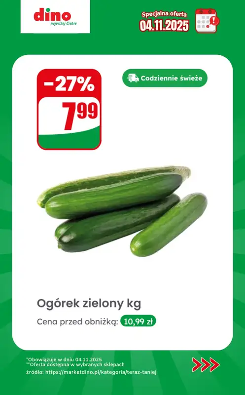 Dino - gazetka promocyjna Specjalna oferta na 04.11.2025 - promocje spoza gazetki   - strona 3