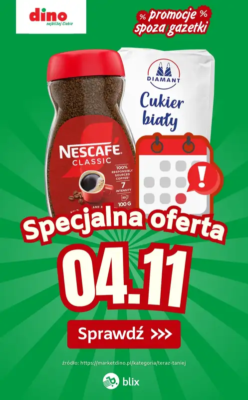 Dino - gazetka promocyjna Specjalna oferta na 04.11.2025 - promocje spoza gazetki  