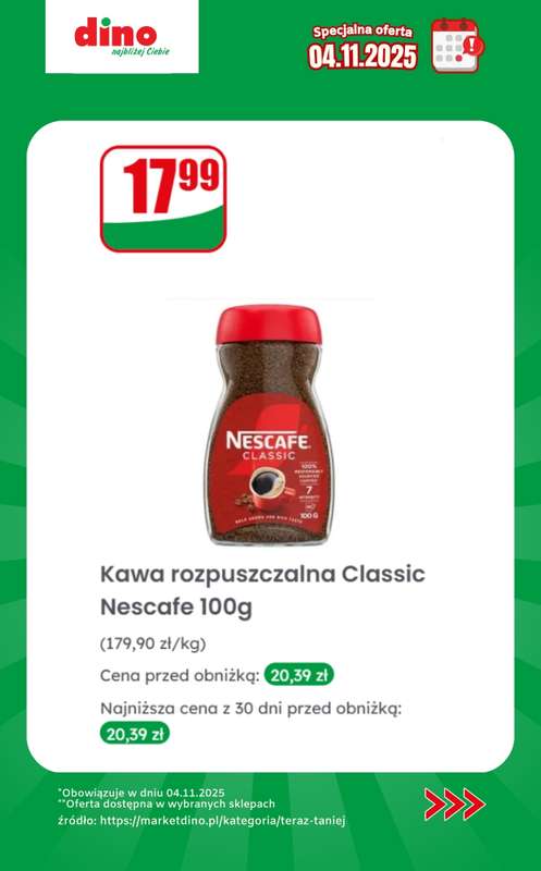 Dino - gazetka promocyjna Specjalna oferta na 04.11.2025 - promocje spoza gazetki od wtorku 04.11 do wtorku 04.11 - strona 6
