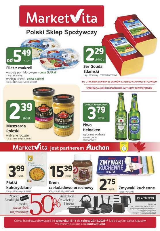 Marketvita - gazetka promocyjna Gazetka od czwartku 13.11 do soboty 22.11