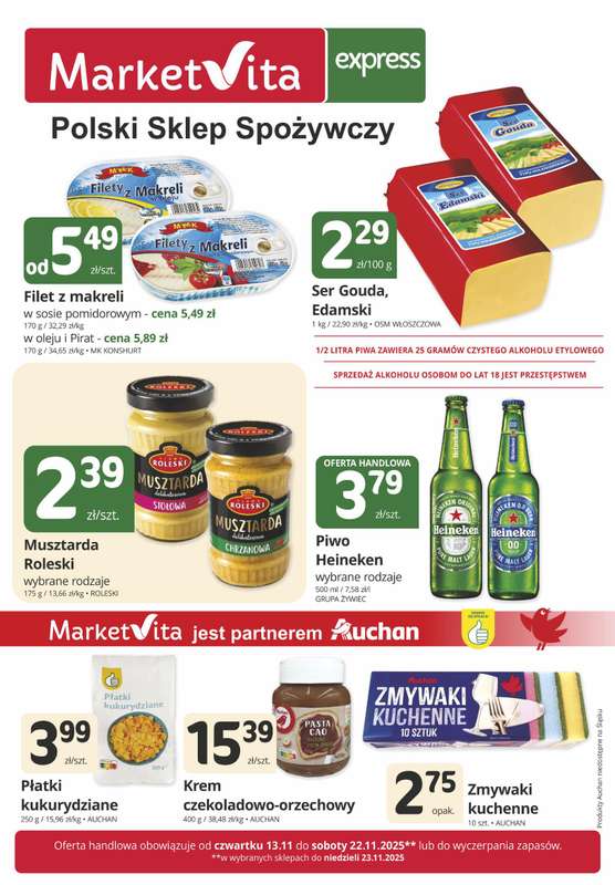 Marketvita - gazetka promocyjna Gazetka Express od czwartku 13.11 do soboty 22.11