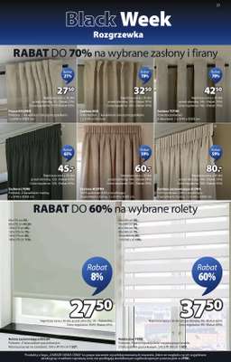 Jysk - gazetka promocyjna Black Week Rozgrzewka. Rabat do 70% od środy 12.11 do niedzieli 30.11 - strona 23