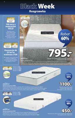 Jysk - gazetka promocyjna Black Week Rozgrzewka. Rabat do 70% od środy 12.11 do niedzieli 30.11 - strona 8