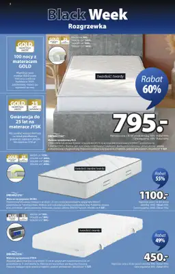 Jysk - gazetka promocyjna Black Week Rozgrzewka. Rabat do 70% od środy 12.11 do niedzieli 30.11 - strona 8