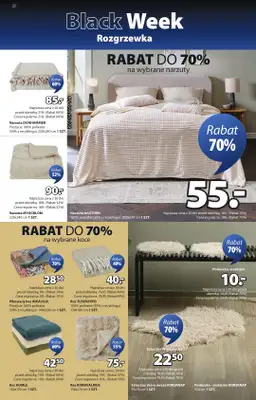Jysk - gazetka promocyjna Black Week Rozgrzewka. Rabat do 70% od środy 12.11 do niedzieli 30.11 - strona 22
