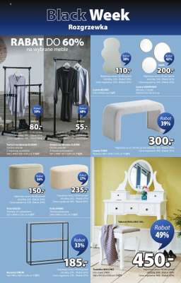 Jysk - gazetka promocyjna Black Week Rozgrzewka. Rabat do 70% od środy 12.11 do niedzieli 30.11 - strona 6