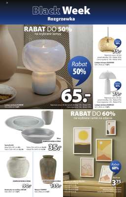 Jysk - gazetka promocyjna Black Week Rozgrzewka. Rabat do 70% od środy 12.11 do niedzieli 30.11 - strona 20