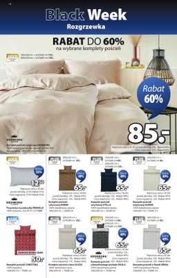 Jysk - gazetka promocyjna Black Week Rozgrzewka. Rabat do 70% od środy 12.11 do niedzieli 30.11 - strona 14