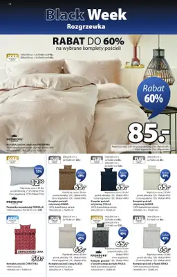 Jysk - gazetka promocyjna Black Week Rozgrzewka. Rabat do 70% od środy 12.11 do niedzieli 30.11 - strona 14