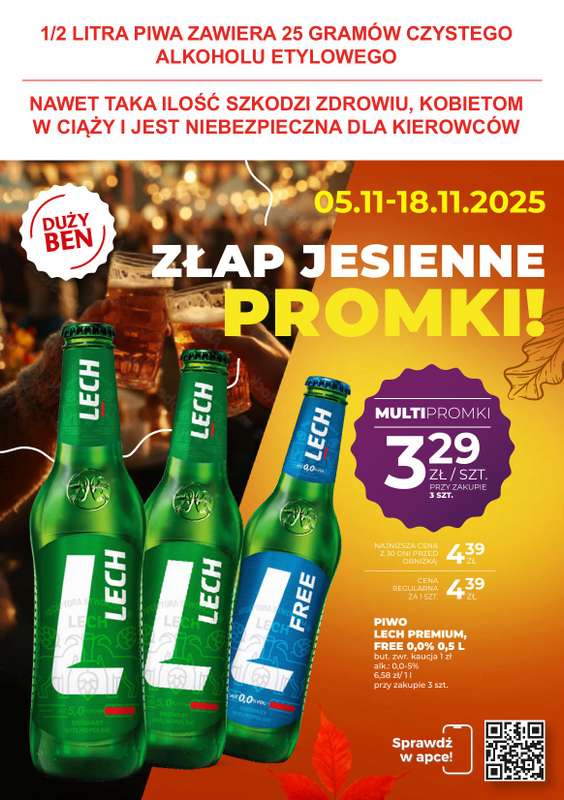 Duży Ben - gazetka promocyjna Gazetka piwna od środy 05.11 do wtorku 18.11