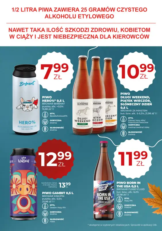 Duży Ben - gazetka promocyjna Gazetka piwna od środy 05.11 do wtorku 18.11 - strona 17